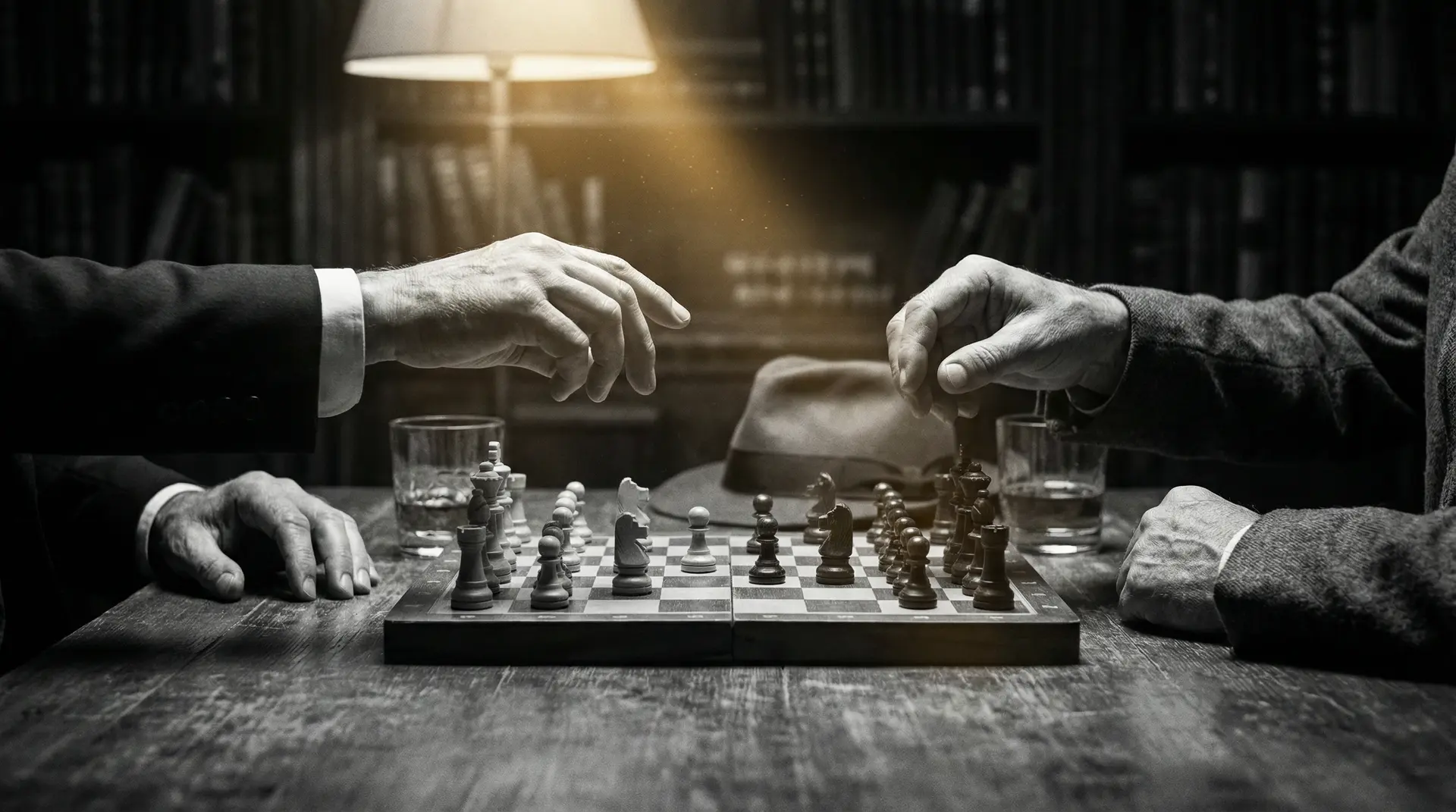 姐妹情室 艺术探索系列 - 非线性叙事，棋盘上的对弈象征命运的交错
